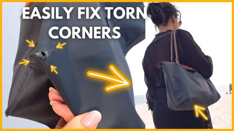 Corner wear/damage on Flower Tote 